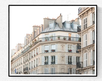 Paris Photography, Last Light in The Marais, Paris, Fall in France, Paris Apartments, Paris Wall Art, Blue Hour, Living Room Art