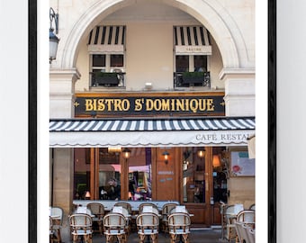Paris Fotografie, Paris Bistro Dominique, Paris, Frankreich, Paris Café, Paris Art, Paris Dekor, Rebecca Plotnick, Küchenkunst