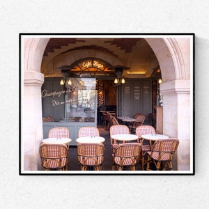 Paris Photography, Paris Café Hugo, Marais, Paris Print, Place des Vosges, French, Kitchen Wall Art, Rebecca Plotnick, Everyday Parisian