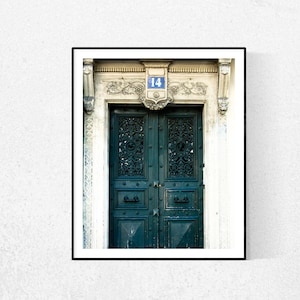 Paris Photography, Paris Green Door, Hunger Green Door Paris, Door in Paris, Paris Wall Art, Paris Gallery Wall Art, Francophile Gift image 1