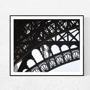 Los más vendidos, Fotografía en blanco y negro, Torre Eiffel en París, Francia, Arquitectura, Decoración de París, Arte de la Muralla Francesa, Foto de París