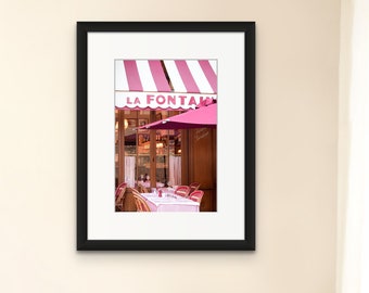 Paris Fotografie, Fontaine de Mars, Pariser Bistro, Frankreich, Paris Café, Paris Kunst, Paris Dekor, Rebecca Plotnick, Küchenkunst