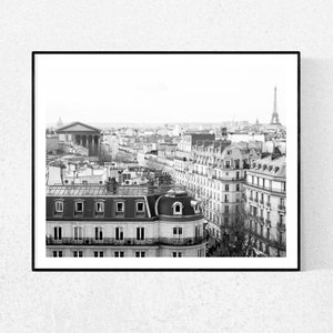 Black and White Photography, Eiffel Tower View from Above, Architecture Photography, Paris Architecture, Hôtel de Ville, Paris Home Decor