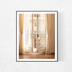 Paris Photography, Afternoon light in the Paris Apartment, Paris Photography Print, Parisian,French, Chasing Light, Gift for the Francophile image 1