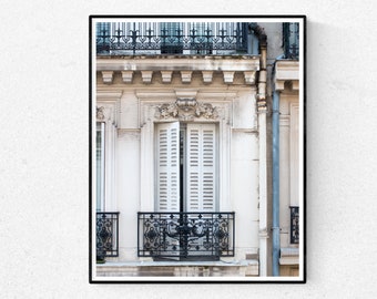Paris Photography, Parisian Bedroom Window, Paris Photography Print, Parisian,French, Gift for the Francophile