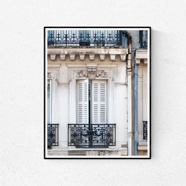 Paris Photography, Parisian Bedroom Window, Paris Photography Print, Parisian,French, Gift for the Francophile