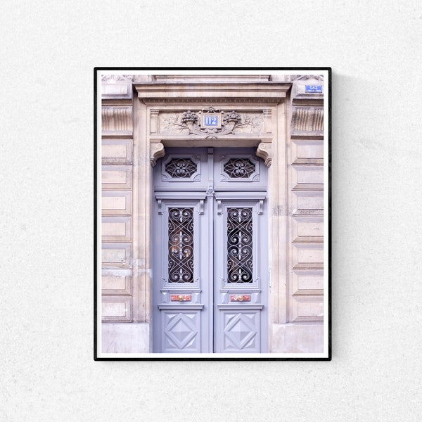 Paris Photography, Purple Door in Paris, Paris Door Photo, Paris Purple Door Photo, Francophile Gift, Paris Print, Gallery Wall Art