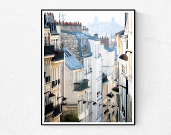 Paris Photography, Romantic Rooftops of Montmartre, Best Seller, Paris Print, Francophile Gift, Paris Wall Art, Paris Bedroom Art