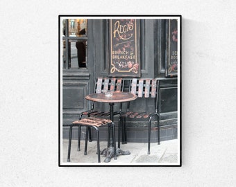 Paris Photography, Afternoon at Café St Regis, Ile St Louis, Paris Print, French, Kitchen Wall Art, Rebecca Plotnick, Everyday Parisian