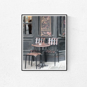 Paris Cafe Print, Ile St Louis, French Kitchen Wall Art