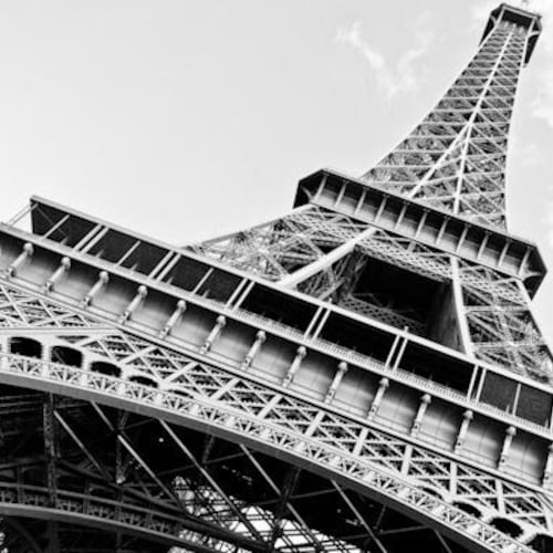 Paris Print Printable Wall Art Black and White Photography Etsy