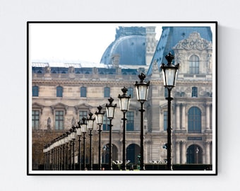 Best Seller, Paris Photography, At the Louvre, Early Morning Light in the city of Paris, France, Paris Architecture, french home decor