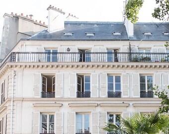 Paris Photography, Summer on the Left Bank of Paris, France, Evening Light, Paris Architecture,Paris Print for Sale, Francophile