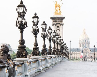 Fotografía del Puente Alexandre III, Impresión de Arquitectura de París