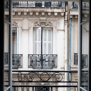 Paris Photography, Parisian Window in the Morning, Bedroom Scene, Paris Photography Print, Parisian,French, Gift for the Francophile