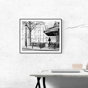 Paris Photography, Sunday Mornings on Ile St Louis, Classic Paris, Parisian Cafe, black and white photography, Paris Art, Paris Cafe Photo image 3