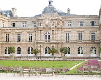 Paris Photography, Luxembourg Gardens in Spring, A Year in Paris, Spring in Paris, Luxembourg Gardens, Paris Landscape Print