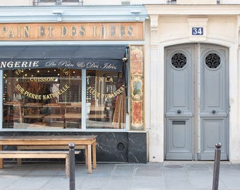 Paris Photography, Du Pain et des idées Parisian Boulangerie, Paris, France, Paris bakery, baby blue, paris wall art, rebecca plotnick