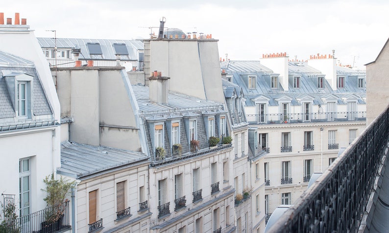 Paris Fotografie, rechts Ufer Dachansichten von Paris Frankreich, Frühling in Paris, Architektur, Pariser Dächer, Paris Landschaftsfoto Bild 2