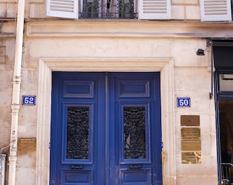 Paris Photography, Blue Door Summer in Paris, Paris Photo, Left Bank Paris, Door in Paris, Rue de Varenne, Paris Wall Art, Robins Egg Blue