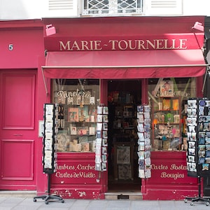 Fotografia de Paris, Paris Paper Shop na Ile St Louis, Cartões postais de Paris, Parisiense, Decoração francesa, Arte em parede de Paris, Rebecca Plotnick