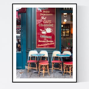 Photographie de Paris, Café Central Paris, Paris Cafe Photo, décor de Paris, Art de la cuisine Français, Rive droite Paris Photo, impression de Paris