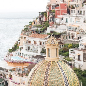 Fotografia italiana, cartões postais de Positano, Costa Amalfitana, Itália, fotografia de praia, decoração italiana, arte de Positano, arte de parede de quarto