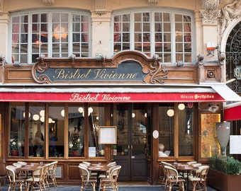 Paris Photography, Bistro Vivienne, Parisian Café, French Kitchen Art, Gallerie de Vivienne, Paris Restaurant, Everyday Parisian