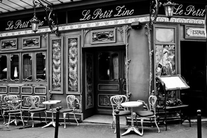 Paris Photography le petit zinc St Germain des Pres Paris Etsy