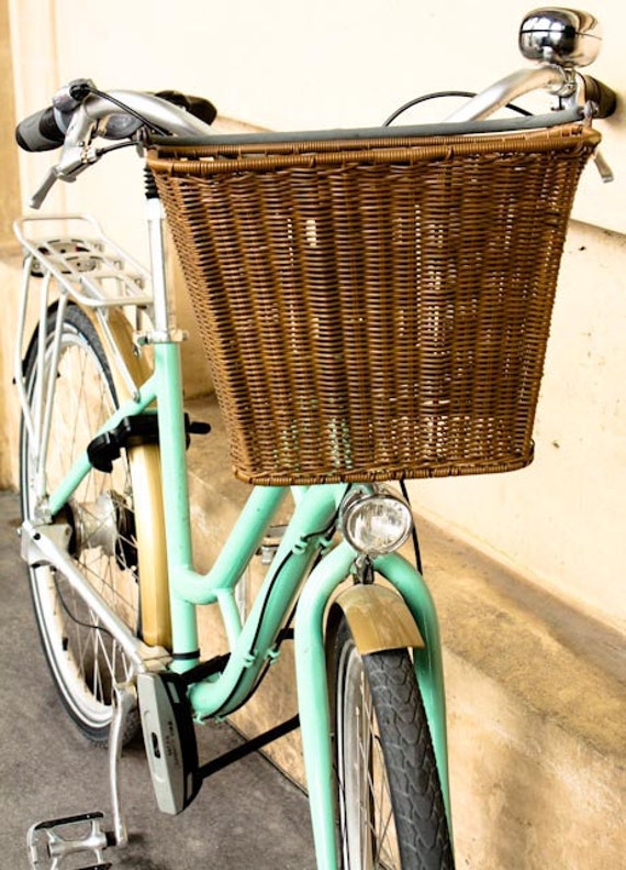 Items similar to Paris Bike Photo tour de France, Parisian mint green