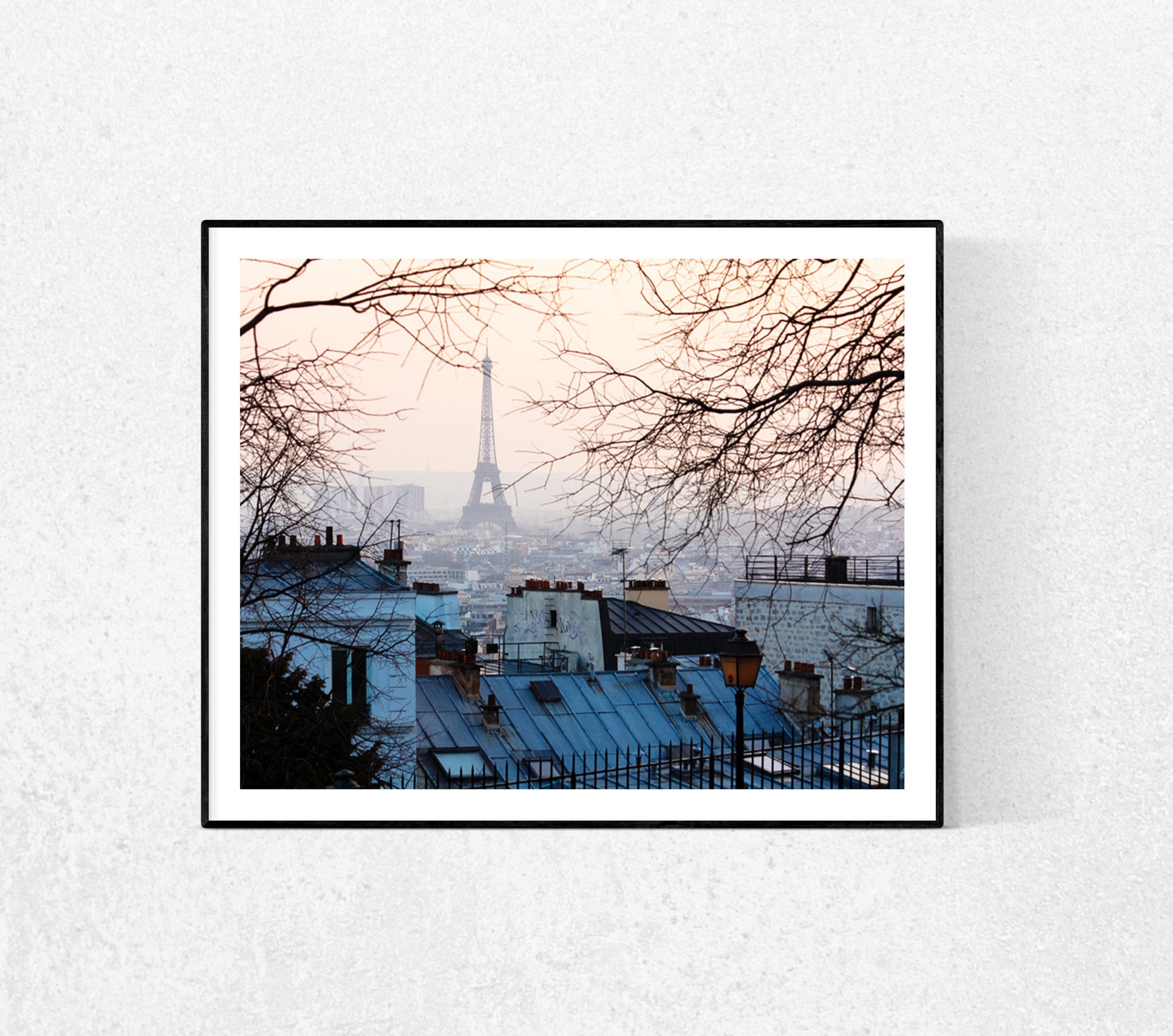 Paris Photography Sunset in Montmartre Parisian Rooftops - Etsy