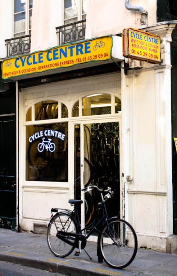 Items similar to Tour de France Parisian Bike Shop 8x10 fine art photograph affordable home