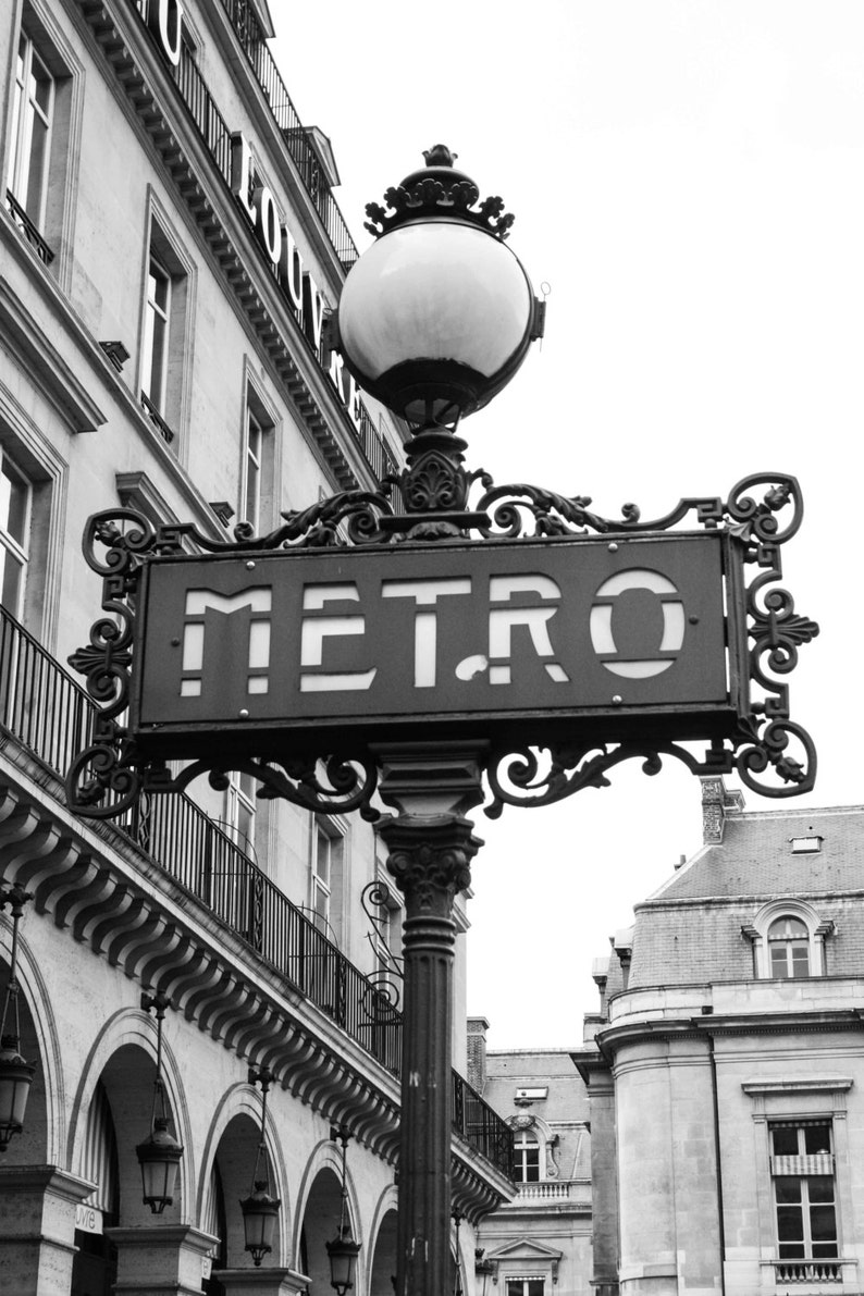 Paris Photography, Paris Metro at the Louvre, Red Paris Wall Art, Parisian Memories, Francophile Gift, Red Paris Metro Photo, Boys Room Art image 2