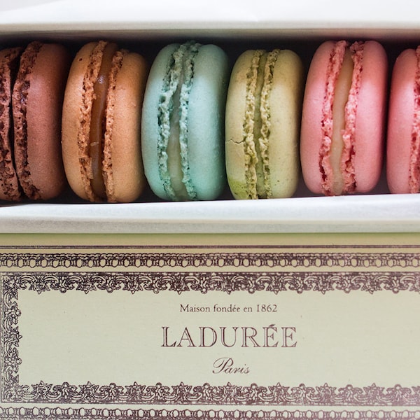 Food Photography, Laudrée French Macarons, French Kitchen Art, Paris Photo, Kitchen Decor, Pink, Paris Photography, Macarons Paris