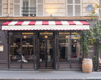 Paris Photography, Café Varenne on The Left Bank, Parisian Café, French Kitchen Art, Paris Restaurant, Everyday Parisian