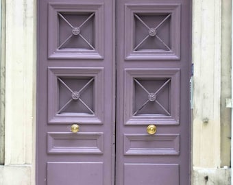 Paris Lavender Purple doorway, Paris Photography, Purple Wall Art, Paris Purple Door Photo, Francophile Gift, Paris Print