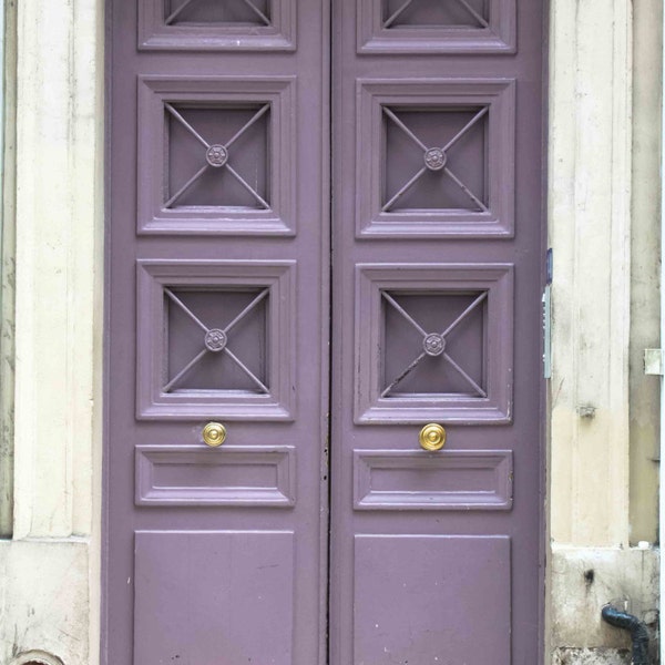 Paris Lavender Purple doorway, Paris Photography, Purple Wall Art, Paris Purple Door Photo, Francophile Gift, Paris Print