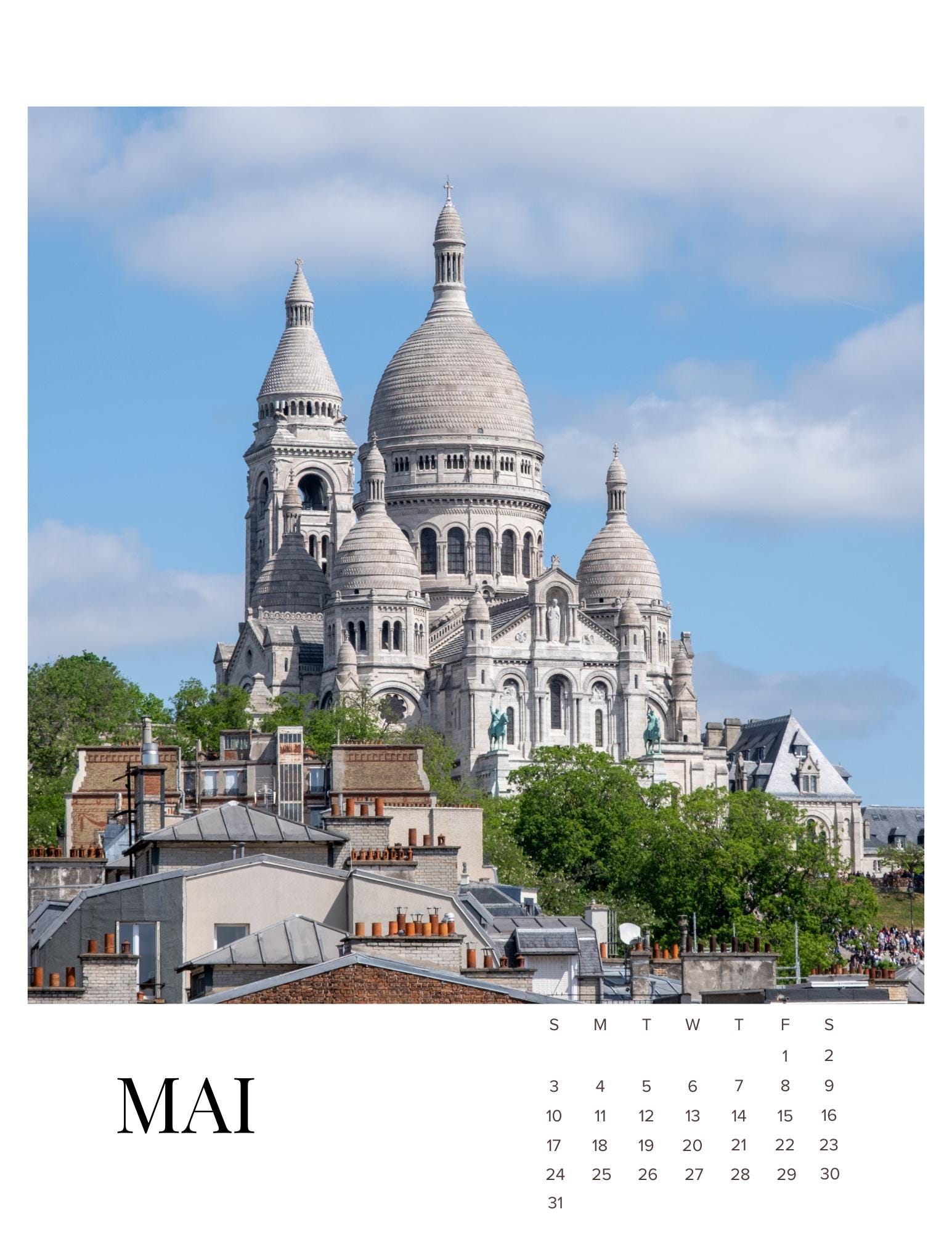 Paris Calendar, A Year in Paris Calendar 2026, Francophile Gift
