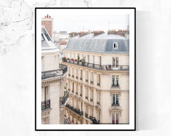 Paris Photography, Paris Balcony View onto Avenue de L' Opera, Parisian Rooftops, Paris France, Wall Decor, Opera House, Everyday Parisian