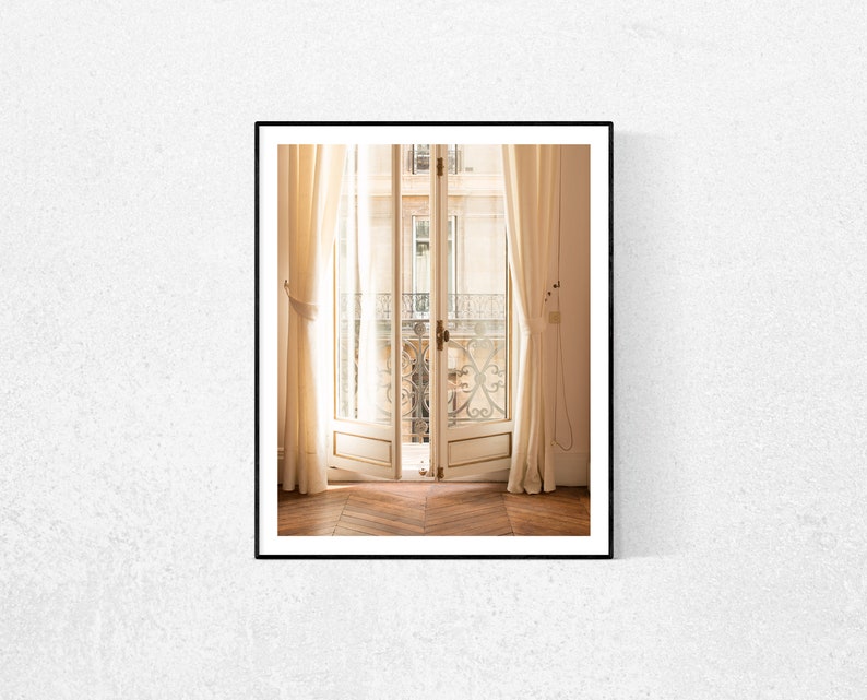 Paris Photography, Afternoon light in the Paris Apartment, Paris Photography Print, Parisian,French, Chasing Light, Gift for the Francophile image 1