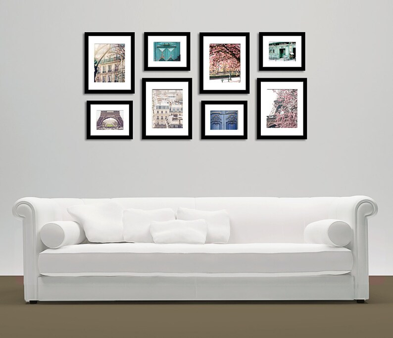 Paris Photography Paris Wall Art Set Ready to Hang Best Etsy