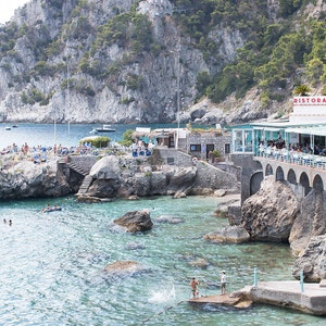 Italy Photography, Dive right in, Amalfi Coast, Italy, beach photography, Italian home decor, Beach, bedroom art, summer in amalfi