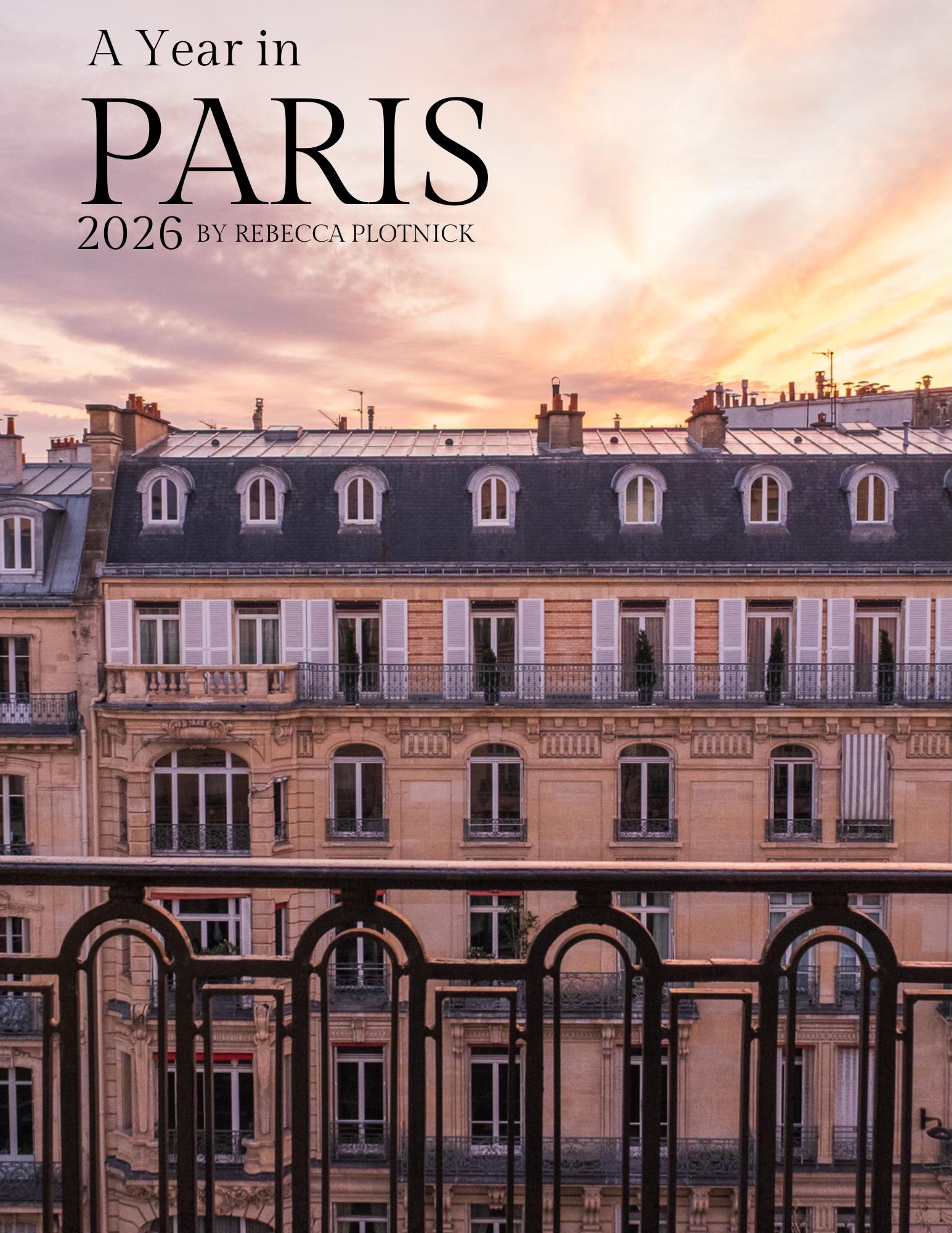 Paris Calendar, A Year in Paris Calendar 2026, Francophile Gift
