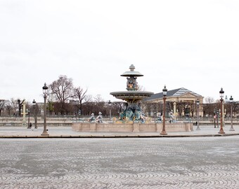 Paris Photography, Place de le Concorde in the Spring, French Decor, Winter in Paris, Rebecca Plotnick, Living Room Art
