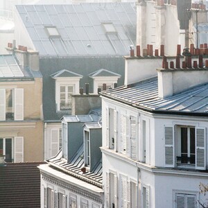 Morning light in Montmartre, soft blue and grey tones Paris, France, Paris Photography, winter in Paris, architecture, Parisian rooftops image 2