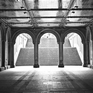 Bethesda Arches in Central Park, New York City Photography, A stroll through Central Park, New York City, Gold Afternoon Light image 2