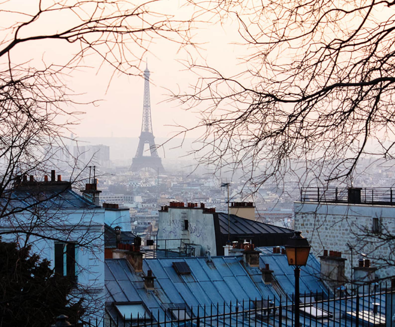 Paris Photography Sunset in Montmartre Parisian Rooftops - Etsy
