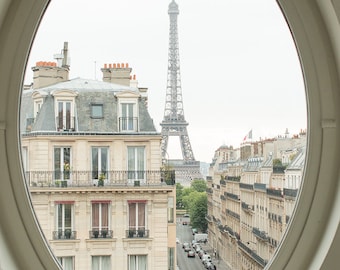 Eiffel Tower View Paris Photography, Haussmann Apartment Decor