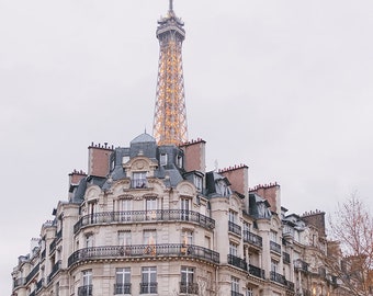 Paris Photography, Rainy Evening in Paris, April in Paris, Paris Home Decor, Travel Photography, Eiffel Tower View Paris, Architecture