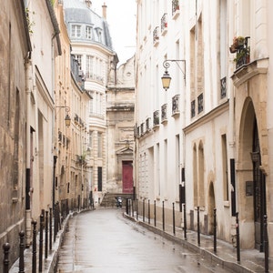 Paris Photography, Quiet Morning in the Marais, St Paul, Rainy Day in Paris, Paris Wall Art, Paris Photography Print image 2